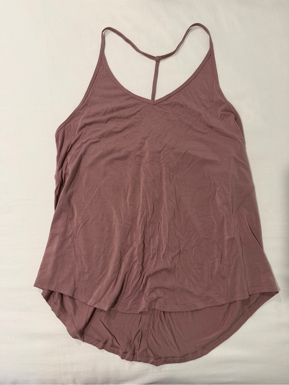Lululemon Dusty Mauve Pink Racerback Split Back Tank Top